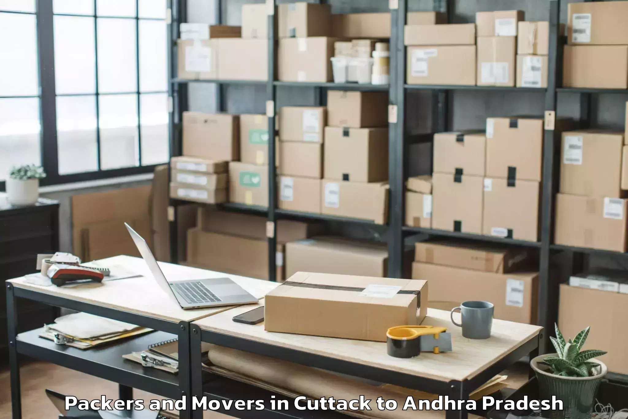 Easy Cuttack to Gollaprolu Packers And Movers Booking